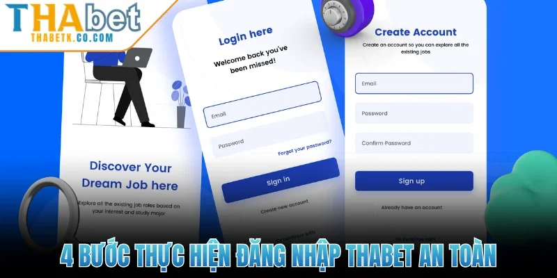 4 bước thực hiện đăng nhập Thabet an toàn